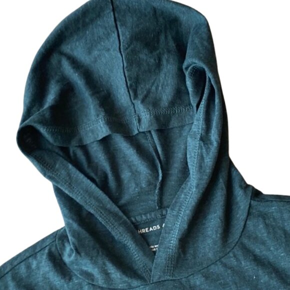 Threads 4 Thought Long Sleeve Triblend Tee Shirt Hoodie Men's Small S Green NWT - Picture 5 of 7